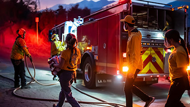 Incendi boschivi a Los Angeles: I Ministri Volontari rispondono alla chiamata per prestare aiuto